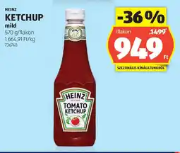 ALDI Heinz ketchup ajánlat