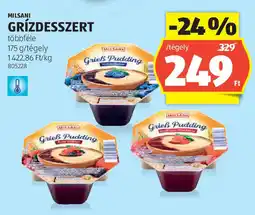 ALDI Milsani gri̇zdesszert ajánlat