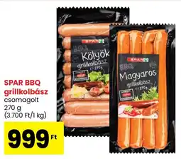 Spar SPAR BBQ grillkolbász ajánlat