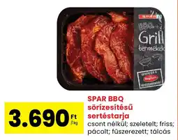 Spar SPAR BBQ sörízesítésű sertéstarja ajánlat