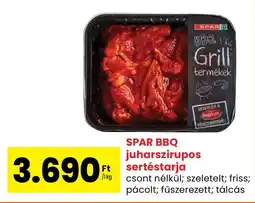 Spar SPAR BBQ juharszirupos sertéstarja ajánlat