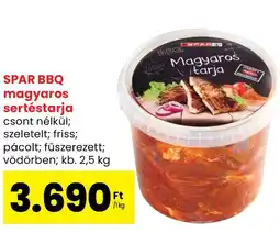 Spar SPAR BBQ magyaros sertéstarja ajánlat