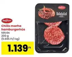 Spar Regnum Chilis marha hamburgerhús ajánlat