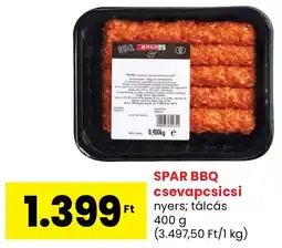 Spar SPAR BBQ csevapcsicsi ajánlat