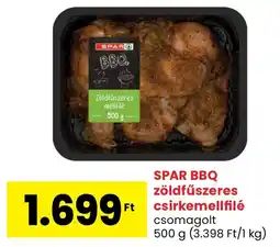 Spar SPAR BBQ zöldfűszeres csirkemellfilé ajánlat