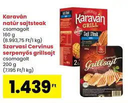 Spar Karaván natúr sajtsteak ajánlat