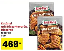 Spar Kotányi grill fűszerkeverék, fűszersó ajánlat