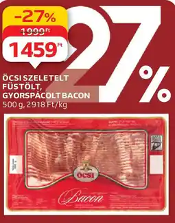 Auchan Öcsi szeletelt füstölt, gyorspácolt bacon ajánlat