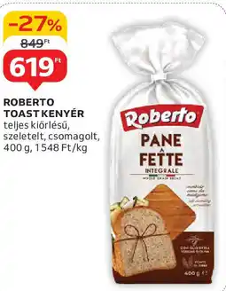 Auchan Roberto toast kenyér ajánlat