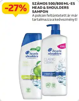 Auchan Head & Shoulders sampon ajánlat