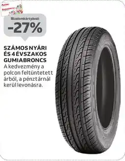 Auchan Számos nyári és 4 évszakos gumiabroncs ajánlat