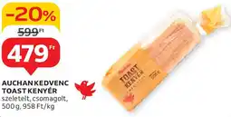 Auchan Auchan Kedvenc toast kenyér ajánlat
