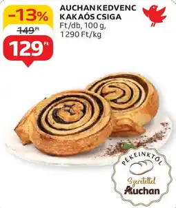 Auchan Auchan Kedvenc kakaós csiga ajánlat