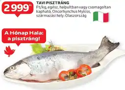 Auchan Tavi pisztráng ajánlat