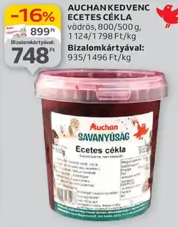 Auchan Auchan Kedvenc ecetes cékla ajánlat