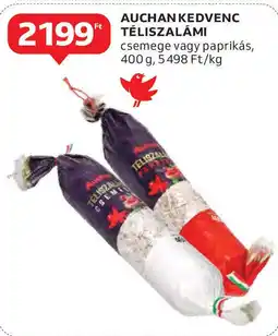 Auchan Auchan Kedvenc teliszalámi ajánlat