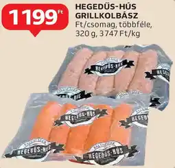 Auchan Hegedűs-hús grillkolbász ajánlat