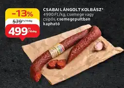 Auchan Csabai lángolt kolbász ajánlat