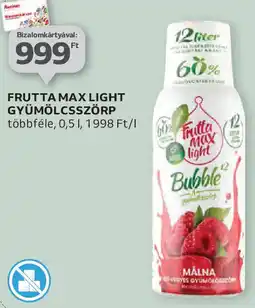 Auchan Frutta Max Light gyümölcsszörp ajánlat