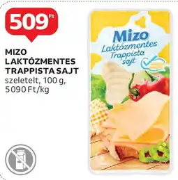 Auchan Mizo laktózmentes trappista sajt ajánlat