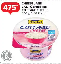 Auchan Cheeseland laktózmentes cottage cheese ajánlat