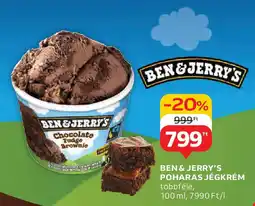 Auchan Ben & Jerry's poharas jégkrém ajánlat