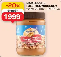 Auchan Marilussy's földimogyorókrém ajánlat