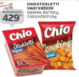Auchan Chio stickletti / kréker ajánlat