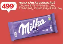 Auchan Milka táblás csokoládé ajánlat