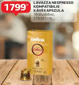 Auchan Lavazza Nespresso kompatibilis kávékapszula ajánlat