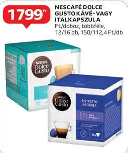 Auchan Nescafé Dolce Gusto kávé- / italkapszula ajánlat