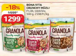 Auchan Bona Vita crunchy müzli ajánlat