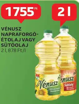 Auchan Vénusz napraforgó- étolaj, sütőolaj ajánlat