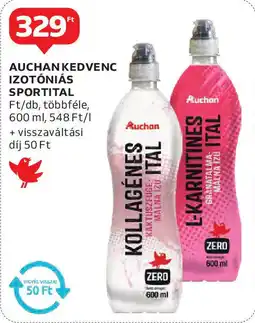 Auchan Auchan Kedvenc Izotóniás sportital ajánlat