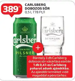 Auchan Carlsberg dobozos sör ajánlat