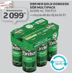 Auchan Dreher Gold dobozos sör multipack ajánlat