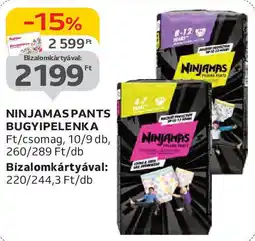 Auchan Ninjamas Pants bugyipelenka ajánlat