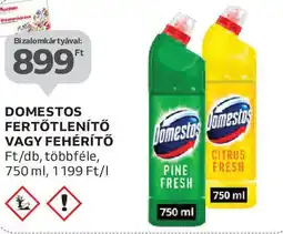 Auchan Domestos fertőtlenítő / fehérítő ajánlat