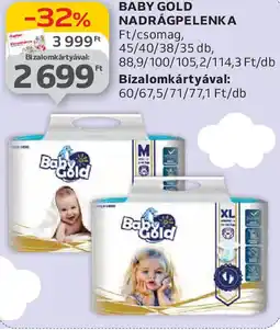 Auchan Baby Gold nadrágpelenka ajánlat