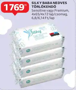 Auchan Silky Baba nedves törlőkendő ajánlat
