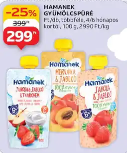 Auchan Hamanek gyümölcspüré ajánlat