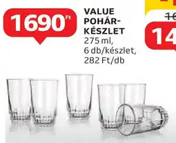 Auchan Value pohár-készlet ajánlat