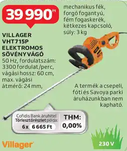 Auchan Villager VHT715P elektromos sövényvágó ajánlat