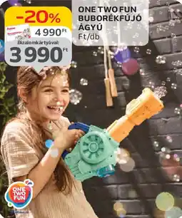 Auchan One Two Fun buborékfújó ágyú ajánlat