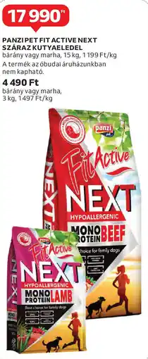 Auchan Panzi pet fit active next száraz kutyaeledel ajánlat