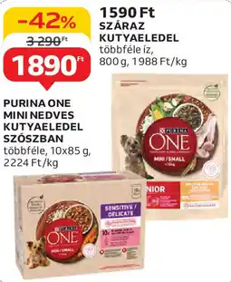 Auchan Purina One Mini nedves kutyaeledel szószban ajánlat