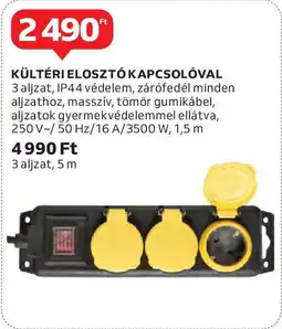 Auchan Kültéri elosztó kapcsolóval ajánlat