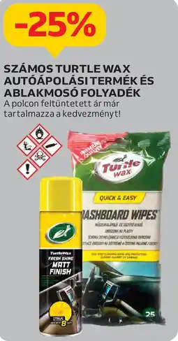 Auchan Számos turtle wax autóápolási termék és ablakmosó folyadék ajánlat