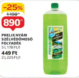 Auchan Prelix nyári szélvédőmosó folyadék ajánlat