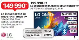Auchan LG 43QNED80T3A 4K UHD Smart QNED TV ajánlat
